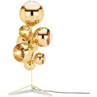 Tom Dixon Mirror Ball Floor Chandelier, goldfarben, 182 cm