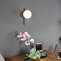 Eco-Light Pluto vägglampa, 1 lampa, svart/vit, strömbrytare