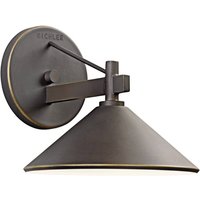 Außenwandlampe Ripley, altbronze, Breite 20 cm, Metall, IP44