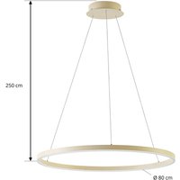 Arcchio Albiona LED pendant light, beige, 1 ring, Ø 80 cm