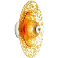DESIGN BY US Disco Rama wall light, amber, glass, E27