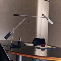 Stilnovo LED-bordslampa Halley, utskjutande längd 100 cm, grå