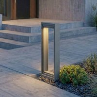 Lucande Ashkan LED pedestal light, height 40 cm, anthracite, IP65