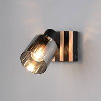 Reality Leuchten Spot Travia, à 1 lampe, noir/gris fumé, interrupteur