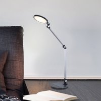 Globo LED-skrivbordslampa Konsti, höjd 90 cm, svart, metall