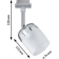 Paulmann URail Blossom spot, chromé/clair/satiné