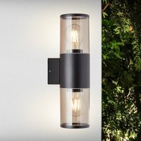 Brilliant Sergioro outdoor wall light, 2-bulb