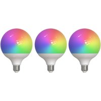 LUUMR Smart LED, 3, E27, G125, 9W, RGBW, CCT, matowy, Tuya