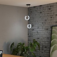 OSRAM LED-hänglampa Decor Circle, 2 lampor, CCT, svart