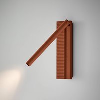 Bover LED-vägglampa Arid A/03 terrakotta, aluminium, 2 700 K