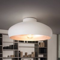 EGLO Taklampa Mogano av metall, Ø 40 cm, vit