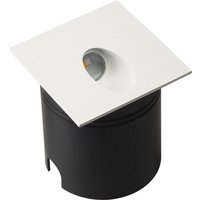 Mantra Iluminación LED-inbyggnadslampa Aspen IP65, kantig, vit