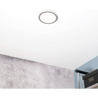 ORION Vika LED ceiling light round matt titanium Ø 18 cm