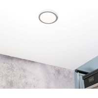 ORION LED-taklampa Vika, rund, matt titan, Ø 18 cm