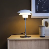 Dyberg Larsen Morph table lamp, white, height 35 cm, metal