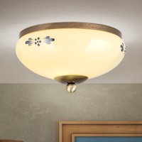 ORION Landhaus ceiling lamp patina cream blue Ø 21cm