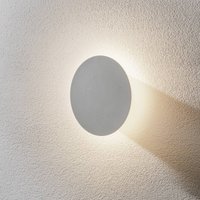 Escale Blade LED-væglampe, mat hvid, Ø 18 cm