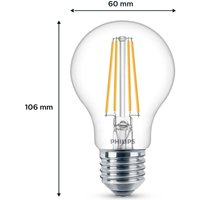 LED bulb E27 850lm 4,000K clear