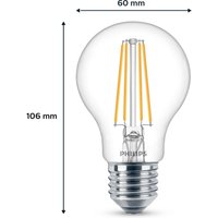 Philips LED-lampa E27 7W 850lm 4 000 K klar 2-pack