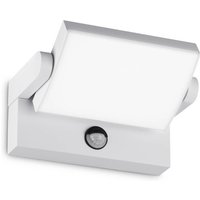 Ideallux Ideal Lux LED-utomhusvägglampa Swipe Sensor, vit, IP54