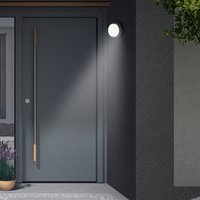 Telefunken Applique d'extérieur LED à détecteur Dortmund Ø17cm noir