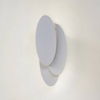 Lindby LED-vägglampa Kolme, vit, plast, 28 cm