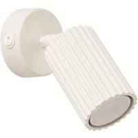 Wandstrahler Karbon, beige, Ausladung 16 cm, Schalter, Alu