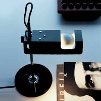 Oluce Spider - lampe à poser horizontale, noir