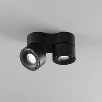 Egger Licht EGG LED downlight Clippo Duo black/black DALI DTW 2-bulb