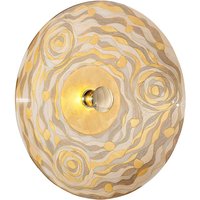 austrolux KOLARZ Luna wall lamp, cream-coloured, Ø 62 cm, glass/metal