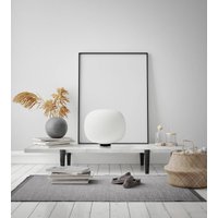 miloox by Sforzin Lampe à poser Bombo, verre opale, 27 cm, Ø 30 cm