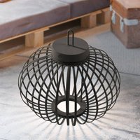 JUST LIGHT. GmbH JUST LIGHT. LED table lamp Akuba black 33 cm bamboo