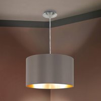 EGLO Suspension en tissu Maserlo, cappuccino, 38 cm