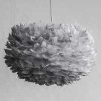 UMAGE Suspension en plumes Eos medium, gris clair
