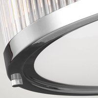 FEISS LED-taklampa Paulson IP44 krom Ø 38,1 cm