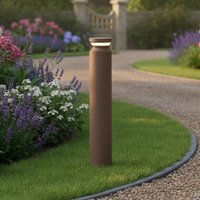 Ideallux Ideal Lux LED-väglampa Boeing, höjd 70 cm, kaffebrun