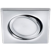 Trio Lighting Pivotable Rila LED recessed spotlight in chrome