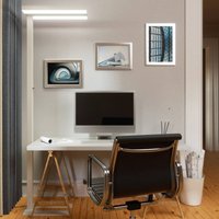 Arcchio Logan Basic LED floor lamp, white, 6,000 lm, dimmable