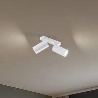 Euluna Spot pour plafond Mono II, à 2 lampes, blanc, 31 cm de long, GU10