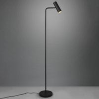Trio Lighting Marley golvlampa, svart, höjd 151 cm, metall