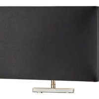 Searchlight Club table lamp, silver/black, 48.5 cm high, textile, E14