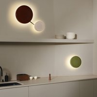 Applique murale LED MARSET Caramel, verte, Ø 28 cm, TRIAC, verre