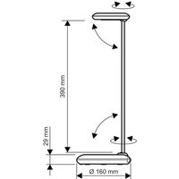LED-skrivbordslampa MAULstudy, röd, stål, 49 cm, E27