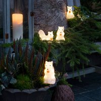 Konstsmide Christmas Figurines LED Écureuil pour l’extérieur, lot de 5
