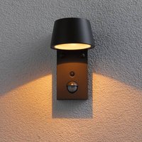 Paulmann Capea LED-sensor-utomhusvägglampa antracit aluminium