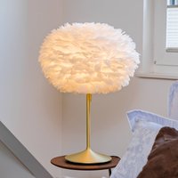 UMAGE Eos medium bordslampa vit/mässing