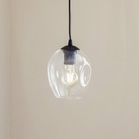 EMIBIG LIGHTING Starla hanging light, 1-bulb, clear glass shade