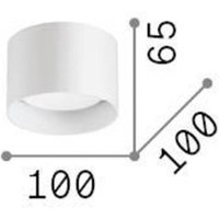 Ideallux Ideal Lux Downlight Spike Round, couleur cuivre, aluminium, Ø 10 cm