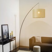 TK Lighting Moby Green floor lamp with textile shade