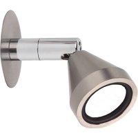 Busch LED-vägglampa Mini, vridbar, nickel, 5 000K
